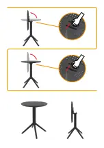 Preview for 3 page of Siesta exclusive Sky Folding Table Assembling Manual