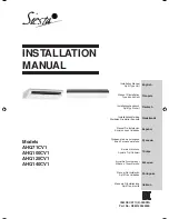 Siesta AHQ100CV1 Installation Manual предпросмотр