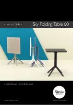 Siesta Sky Folding Table 60 Assembling Manual предпросмотр