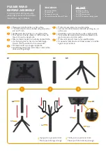 Предварительный просмотр 2 страницы Siesta Sky Folding Table 60 Assembling Manual