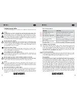 Предварительный просмотр 7 страницы Sievert DW 2000 Operating Instructions Manual