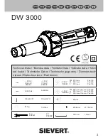 Preview for 3 page of Sievert DW 3000 Operating Instructions Manual