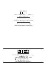 Preview for 3 page of SIFA 1250 User Manual