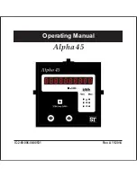 Sifam Tinsley Alpha 45 Operating Manual preview