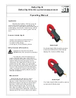 Предварительный просмотр 1 страницы Sifam Tinsley Delta Clip B Operating Manual