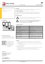 Предварительный просмотр 2 страницы Sifam Tinsley Omega 3 Phase Operating Manual