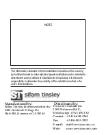 Preview for 84 page of Sifam Tinsley Theta 30P Operating Manual