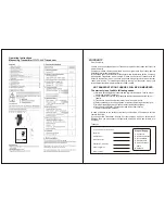 Preview for 2 page of Sifam Tinsley THETA 60R Operating Instructions Manual