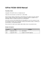 Предварительный просмотр 2 страницы SiFive FE310-G003 Manual