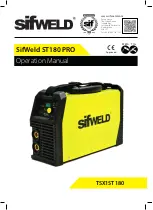 SifWeld ST180 PRO Operation Manual preview