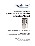 Предварительный просмотр 1 страницы Sig Marine Sig100 Operating And Installation Instruction Manual