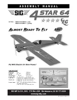 SIG 4-STAR 64 EG ARF Assembly Manual предпросмотр