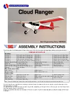 Предварительный просмотр 1 страницы SIG Cloud Ranger HHR508 Assembly Instructions Manual