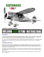 SIG Customaire SIGFF26 Classic Series Building And Flying Instructions preview