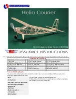 SIG Helio Courier Assembly Instructions Manual предпросмотр