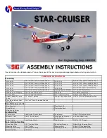 SIG STAR-CRUISER Assembly Instructions Manual preview