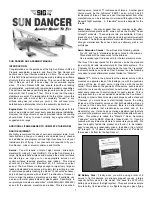 SIG Sun Dancer Assembly Manual preview