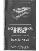 Preview for 1 page of Sight & Sound Incredible Musical Keyboard Instruction Manual