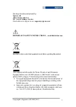 Предварительный просмотр 3 страницы Sigicom INFRA X20DM2 Manual