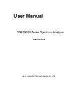 SIGLENT TECHNOLOGIES CO.,LTD SSA3000X Series User Manual preview