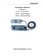 SIGLENT cp5050 Instruction Manual preview