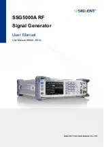 Предварительный просмотр 1 страницы SIGLENT SSG5000A User Manual