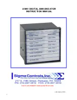 Sigma Controls ANN1 Instruction Manual preview