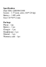 Preview for 3 page of Sigma mobile CF113 Manual