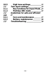 Preview for 4 page of Sigma mobile Comfort 50 Slim Manual