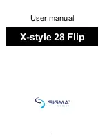 Предварительный просмотр 1 страницы Sigma mobile X-style 28 flip User Manual