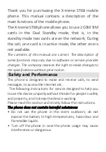 Preview for 2 page of Sigma mobile X-treme ST68 User Manual