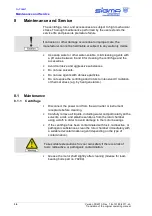 Предварительный просмотр 36 страницы Sigma 1-14 Operating Manual