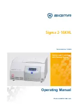 Sigma 2-16KHL Operating Manual предпросмотр