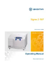 Предварительный просмотр 1 страницы Sigma 2-16P Operating Manual