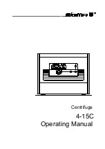 Предварительный просмотр 1 страницы Sigma 4-15C Operating Manual