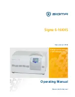 Предварительный просмотр 1 страницы Sigma 6-16KHS Operating Manual