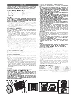 Sigma 861 Instruction Booklet preview