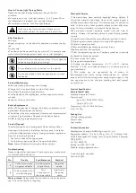 Preview for 2 page of Sigma Acnego5 User Manual