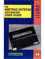 Sigma AMSTRAD User Manual preview