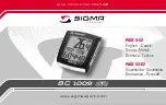 Preview for 1 page of Sigma BC 1009 STS Manual