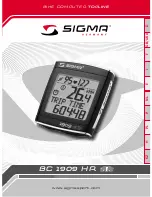 Предварительный просмотр 1 страницы Sigma BC 1909 HR Instruction Manual