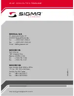 Предварительный просмотр 32 страницы Sigma BC 2209 MHR Manual