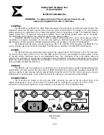 Preview for 3 page of Sigma BSG26N Operator'S Manual