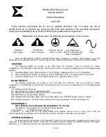 Preview for 5 page of Sigma BSG26N Operator'S Manual