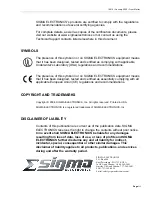 Preview for 3 page of Sigma DA5315 Manual