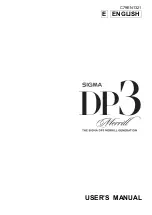 Предварительный просмотр 1 страницы Sigma DP3 Merrill User Manual