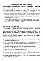 Предварительный просмотр 2 страницы Sigma DP3 Merrill User Manual