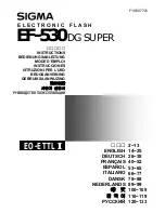 Sigma EF-530 DG SUPER EO-TTL II Instructions Manual preview