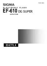 Sigma EF-610 DG SUPER - Instructions Manual preview