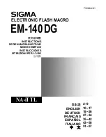 Sigma EM-140 DG NA-ITTL Instructions Manual preview